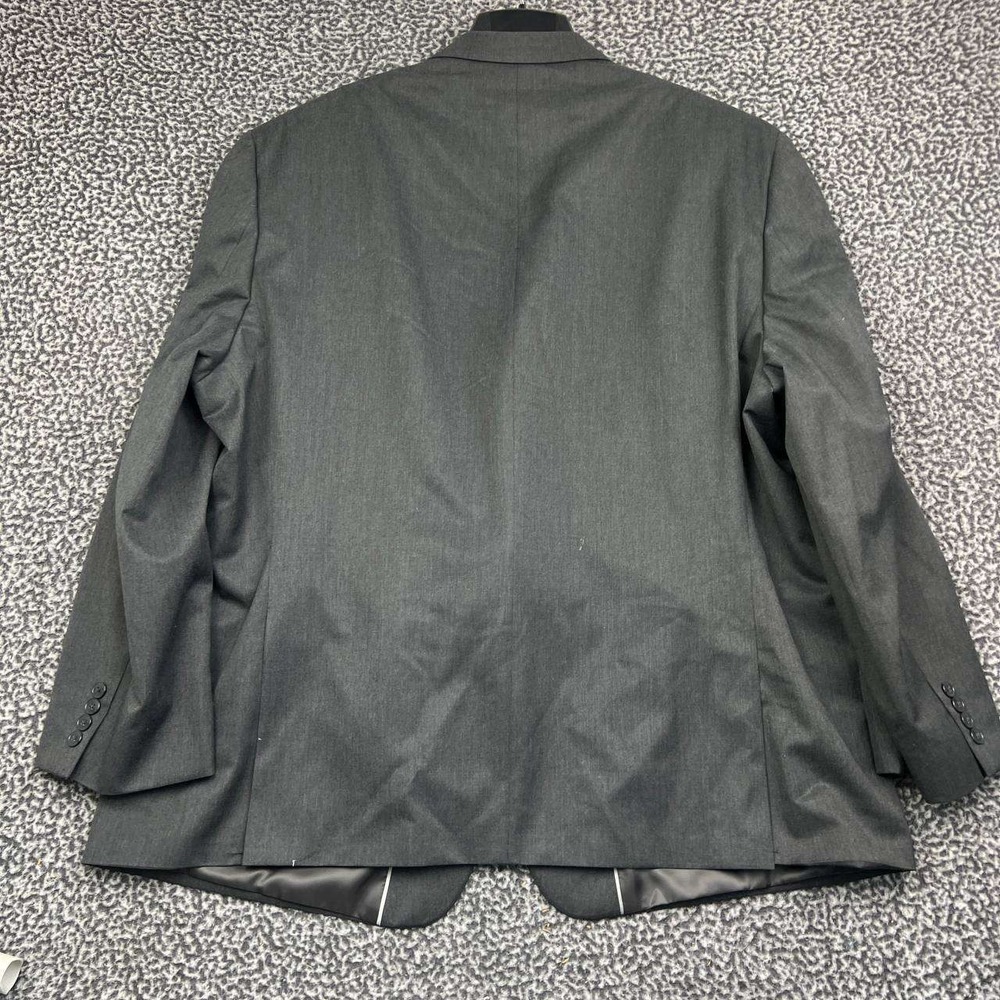 Van Heusen Suit Jacket Blazer Men 54R Gray Two Button Charcoal 54 Regular - Picture 2 of 9
